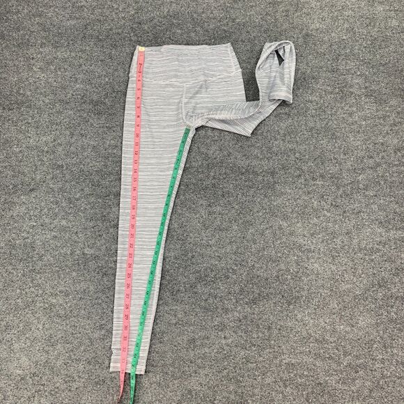 Allfenix Striped Legging Womens XS Extra Small White Black High Rise Pull On - Picture 6 of 9